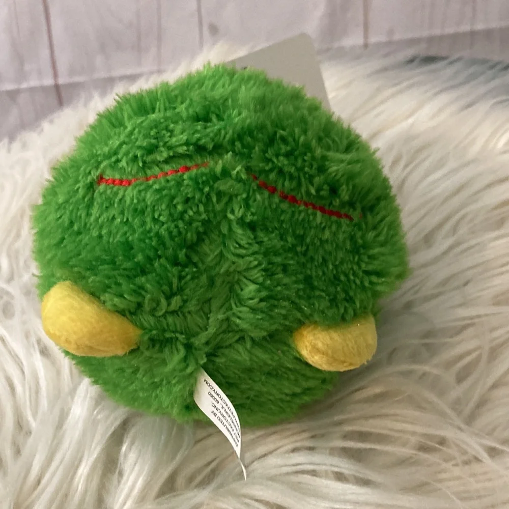 Pet Factory Holiday Squeaky Dog Toy Ball Frog Plush Ball
